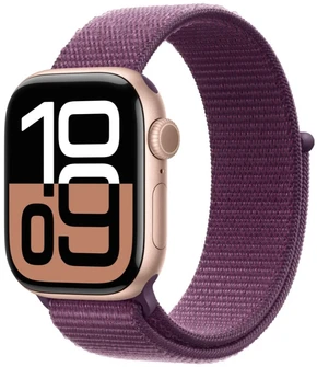 Умные часы Apple Watch Series 10 42 мм, корпус алюминий розовое золото (Rose Gold), ремешок Sport Loop розовое золото (Rose Gold)