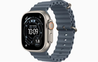 Умные часы Apple Watch Ultra 3 49 мм, корпус титан (Titanium), ремешок Ocean Band синий (Anchor Blue)
