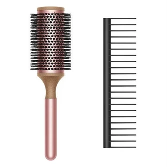 Набор расчёсок Dyson Roll Brush + Brush (2 шт.) чёрный/розовый (Black/Rose)