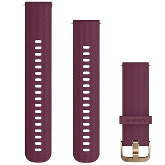 Ремешок Garmin Quick Release 20 мм Berry/Light Gold Hardware
