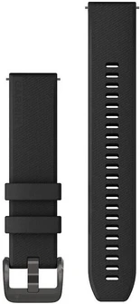 Ремешок Garmin Quick Release 20 мм Black Silicone with Gunmetal Hardware
