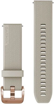 Ремешок Garmin Quick Release 20 мм Light Sand Silicone with Rose Gold Hardware