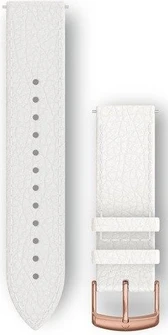 Ремешок Garmin Quick Release 20 мм White Italian Leather with Rose Gold Hardware