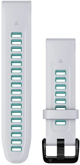 Ремешок Garmin QuickFit 20 мм Whitestone/Aqua Silicone