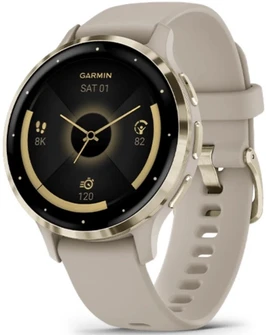 Умные часы Garmin Venu 3s золотой/бежевый