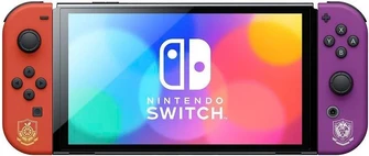 Игровая приставка Nintendo Switch OLED 64 GB Pokemon Scarlet/Violet красный/фиолетовый (Red/Purple)