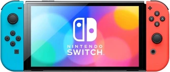 Игровая приставка Nintendo Switch OLED 64 GB синий/красный (Blue/Red)