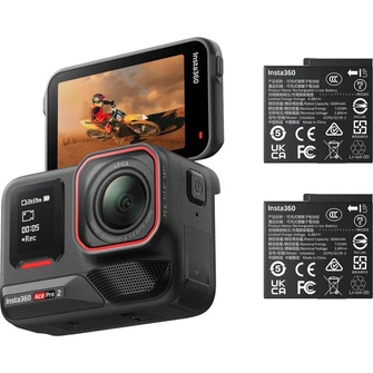 Экшн-камера Insta360 Ace Pro 2 с двумя аккумуляторами чёрный (Black)