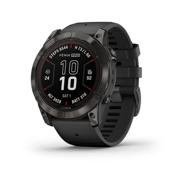 Умные часы Garmin Fenix 7X Pro Sapphire Solar Carbon Gray DLC Titanium серый (Carbon Gray)