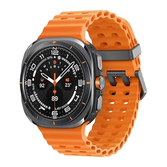 Умные часы Samsung Galaxy Watch Ultra 47 мм LTE чёрный титан/оранжевый (Titanium Gray/Orange)