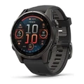 Умные часы Garmin Fenix 8 43 мм AMOLED Sapphire Carbon Gray DLC Titanium with Black/Pebble Gray Silicone серый (Carbon Gray)