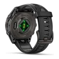 Умные часы Garmin Fenix 8 43 мм AMOLED Sapphire Carbon Gray DLC Titanium with Black/Pebble Gray Silicone серый (Carbon Gray)