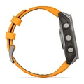 Умные часы Garmin Fenix 8 47 мм AMOLED Sapphire Titanium with Graphite/Orange Silicone оранжевый (Orange)