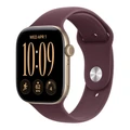 Умные часы Apple Watch Series 12 46 мм, корпус алюминий светлое золото (Light Gold), ремешок Sport Band песочный (Sand) M/L