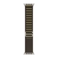 Ремешок Apple Watch Alpine Loop 49 мм M (MK7A4) тёмно-оливковый (Dark Olive), натуральная фурнитура