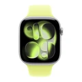 Ремешок Apple Watch Sport Band 46 мм S/M (MFGV4) неоновый жёлтый (Neon Yellow)