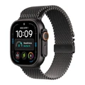 Ремешок Apple Watch Titanium Milanese Loop 49 мм S (MK0F4) чёрный титан (Black Titanium)