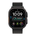 Ремешок Apple Watch Titanium Milanese Loop 49 мм S (MK0F4) чёрный титан (Black Titanium)