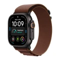 Ремешок Apple Watch Alpine Loop 49 мм M (MKF14) бордовый (Burgundy), чёрная фурнитура