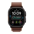 Ремешок Apple Watch Alpine Loop 49 мм M (MKF14) бордовый (Burgundy), чёрная фурнитура