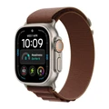 Ремешок Apple Watch Alpine Loop 49 мм M (MK7E4) бордовый (Burgundy), натуральная фурнитура