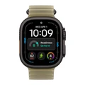 Ремешок Apple Watch Ocean Band 49 мм (MKAV4) полупрозрачный ламинария (Translucent Kelp), чёрная фурнитура