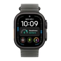 Ремешок Apple Watch Ocean Band 49 мм (MKAY4) полупрозрачный чёрный (Translucent Black), чёрная фурнитура