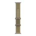 Ремешок Apple Watch Ocean Band 49 мм (MK7M4) полупрозрачный ламинария (Translucent Kelp), натуральная фурнитура