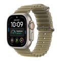 Ремешок Apple Watch Ocean Band 49 мм (MK7M4) полупрозрачный ламинария (Translucent Kelp), натуральная фурнитура