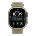 Ремешок Apple Watch Ocean Band 49 мм (MK7M4) полупрозрачный ламинария (Translucent Kelp), натуральная фурнитура