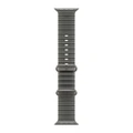 Ремешок Apple Watch Ocean Band 49 мм (MK7P4) полупрозрачный чёрный (Translucent Black), натуральная фурнитура