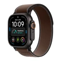 Ремешок Apple Watch Trail Loop 49 мм M/L (MKAE4) тёмная умбра (Dark Umber), чёрная фурнитура