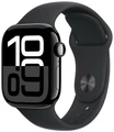 Умные часы Apple Watch Series 10 46 мм, корпус алюминий глубокий чёрный (Jet Black), ремешок Sport Band чёрный (Black) M/L