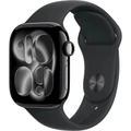 Умные часы Apple Watch Series 11 46 мм, корпус алюминий глубокий чёрный (Jet Black), ремешок Sport Band чёрный (Black) M/L