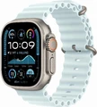 Умные часы Apple Watch Ultra 2 49 мм, корпус натуральный титан (Natural Titanium), ремешок Ocean Band голубой лёд (Ice Blue)