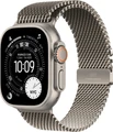 Умные часы Apple Watch Ultra 3 49 мм, корпус натуральный титан (Natural Titanium), ремешок Milanese Loop натуральный (Natural) S