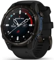 Умные часы Garmin Descent Mk3i Carbon Gray DLC Titanium with Silicone Band 43 мм серый чёрный (Black)