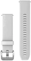 Ремешок Garmin Quick Release 20 мм White Silicone with Polished Silver Hardware