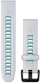 Ремешок Garmin QuickFit 20 мм Whitestone/Aqua Silicone