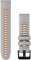 Ремешок Garmin QuickFit 22 мм Fog Gray/Emder Orange Silicone