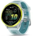Умные часы Garmin Forerunner 570 47 мм Amp Yellow Aluminium with Translucent Whitestone/Turquoise Band