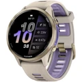 Умные часы Garmin Forerunner 970 Soft Gold Titanium French Grey/Translucent Indigo