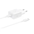 Сетевое зарядное устройство Samsung 15W Power Adapter с кабелем Type-C to Type-C белый (White)