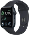 Умные часы Apple Watch SE (2024) 44 мм, корпус алюминий тёмная ночь (Midnight), ремешок Sport Band тёмная ночь (Midnight) M/L