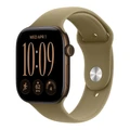 Умные часы Apple Watch Series 12 46 мм, корпус алюминий тёмная бронза (Dark Bronze), ремешок Sport Band оливковый (Olive) S/M