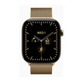Умные часы Apple Watch Series 12 46 мм, корпус титан полированный сияющее золото (Radiant Gold), ремешок Milanese Loop S/M