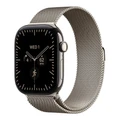 Умные часы Apple Watch Series 12 46 мм, корпус титан полированный натуральный (Natural), ремешок Milanese Loop S/M