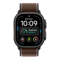 Умные часы Apple Watch Ultra 4 49 мм, корпус чёрный титан (Black Titanium), ремешок Trail Loop тёмная умбра (Dark Umber) S/M