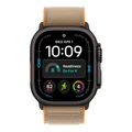 Умные часы Apple Watch Ultra 4 49 мм, корпус чёрный титан (Black Titanium), ремешок Trail Loop песочный (Sand) M/L