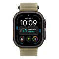 Умные часы Apple Watch Ultra 4 49 мм, корпус чёрный титан (Black Titanium), ремешок Ocean Band оливковый (Kelp)